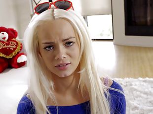 Slender teenager Elsa Jean gets her tightness taken hard