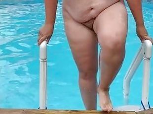 amatori, milf, bbw, piscina, solo