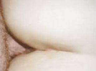 cul, amateur, énorme-bite, jouet, hardcore, ejaculation-interne, point-de-vue, blanc, brunette, bite