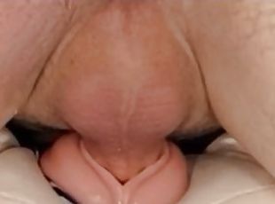 fisse-pussy, amatør, udløsning, kæmpestor-pik, creampie, sperm, solo, nosser, pik