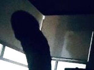 Jerking off in the dark and realized the magnificent silhouette of ...