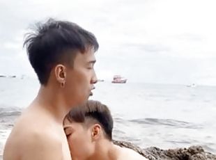 asiatisk, offentlig, pikslikkeri, hardcore, bøsse, thailænder