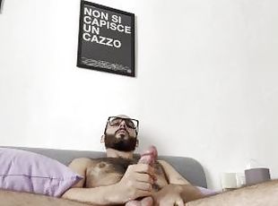 masturbation, amateur, ejaculation-sur-le-corps, gay, branlette, secousses, européenne, euro, solo