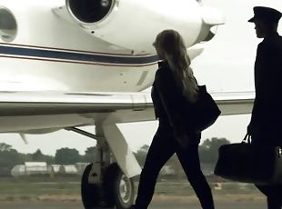 Crystal Harris gets naked in her private plane