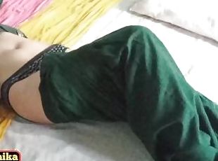 Unsatisfied big ass Muslim bhabhi hardcore fucked by her Hindu lover Ankit in doggy style.