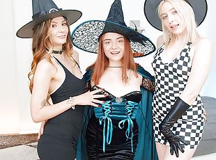 Altera Pars & Kira Viburn & Nansy Small in Halloween Lesbia...