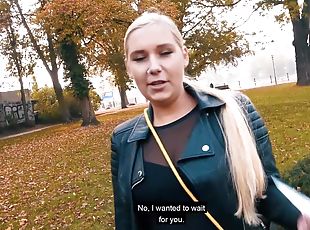 doggy, offentlig, blowjob, tenåring, hardcore, tysk, par, lubben, ludder, pov