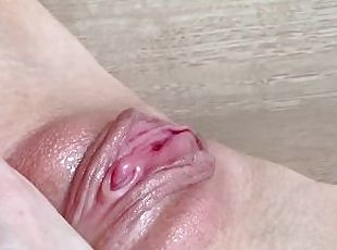 clito, masturbation, orgasme, chatte-pussy, point-de-vue, solo, humide