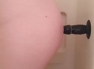 perä, kylpy, masturbaatio, vanha, amatööri, anaali, nuori-18, dildo, vanhempi, suihku