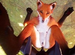 Grab Her by the Tail and Fuck Her in the Ass with BBC Furry Fox Yif...