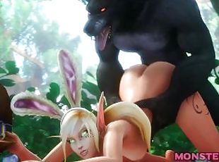 monstru, adolescenta, animatie, fantezie, hentai, 3d