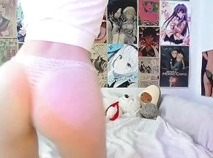 twerking ass in tight small thong