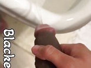 BBC Slow Motion Pissing (Blacked Hippie Big Black Cock Pee Fetish) ...