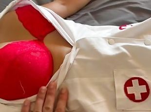 4K, pov nurse, I dress up and he fucks me like never before, he cum...