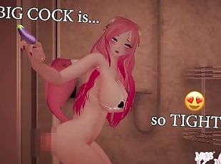I RIDE this DILDO while you watch me in the SHOWER!!!!! SEXY CATGIR...