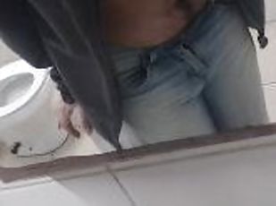 bañando, papá, amateur, maduro, gay, regordeta-chubby, baño, fetichista, a-solas, papi