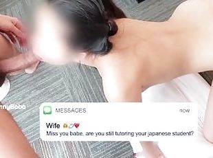 asia, selingkuh, pelajar, isteri, blowjob-seks-dengan-mengisap-penis, jepang, pacar-perempuan, suami, kecil-mungil, kecil-mungil-tiny