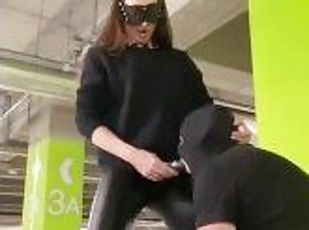 Public session for femboy with Mistress. Full video on my Onlyfans ...