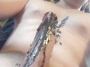 masturbation, amateur, ejaculation-sur-le-corps, énorme-bite, gay, black, fétiche, solo, bite