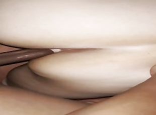 traseiros, orgasmo, amador, pénis-grande, interracial, penetração-de-braço, bbw, pov, pénis
