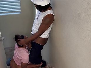 Kendale runs into a cute fat horny black chick during a house party...