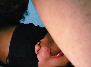 grosse, amateur, milf, latina, belle-femme-ronde, joufflue, ejaculation, mexicain, bâillonnement, nympho