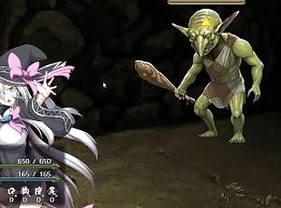 A Witch of Eclipse - Lutando contra goblins no fundo da caverna