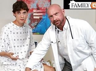 FamilyCreep - Dr Stepdad Shoves His Huge Cock Into HIs Tight Stepso...