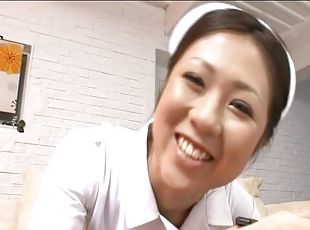 sykepleier, japansk, par, søt, nærbilde, uniform