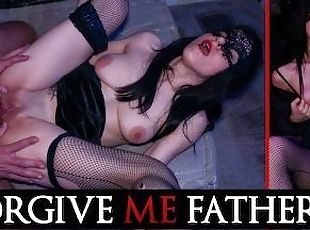 Forgive Me Father - Cheating Czech MILF turned on by danger blowjob and rough sex public pick up