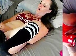 Eve Surprises StepDad w/2 Camera's Set up for Different Angles Legs...