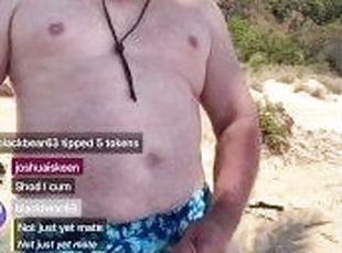 masturbation, public, giclée, amateur, ejaculation-sur-le-corps, gay, plage, solo