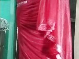 Indian Gay Crossdressing in Red Saree looking ???? hot #indiangay #...