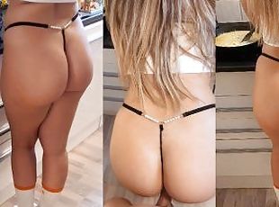 I fuck my stepsister in the kitchen while she cooks. Big Ass in Tho...