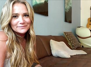 anal, cumshot, stor-pikk, milf, mamma, pov, blond, barbert, tattoo