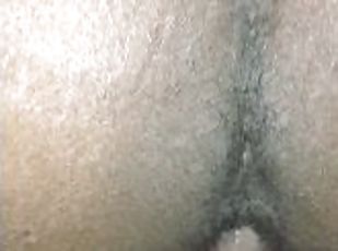 rumpe, pussy, amatør, babes, ebony, stor-pikk, creampie, svart, pov, cum