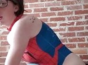 Spidergirl touches herself for you