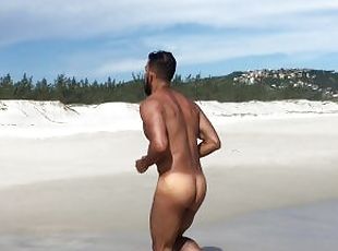 Showing off at the Beach