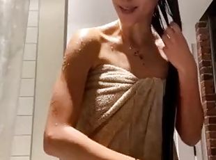 bañando, tetas-grandes, público, amateur, babes, doble, ducha, penetración