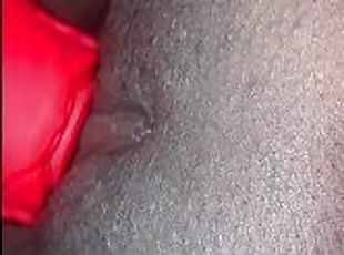 Watch my fat black pussy cum quick loud moaning with my rose toy