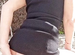 masturbation, en-plein-air, public, amateur, culotte, solo