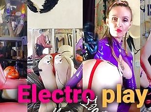 Electro play  Fisting  Eva Latex & Sativa Mistress