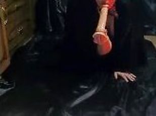 Agnieszka Senwicka as a she-devil who is masturbated with a dildo