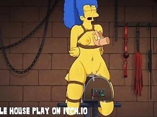 Marge Simpsons Tied Up Bondage Spanked Boob Play BDSM - Hole House