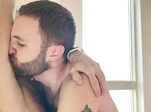 PATCH EVANS Passionately Sniffs DEVIN DEEPs Hairy Musky Pits