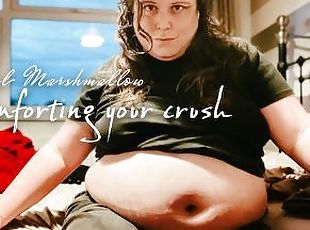 Your crush just broke up with her bf and came to see you! BBW TRANS...
