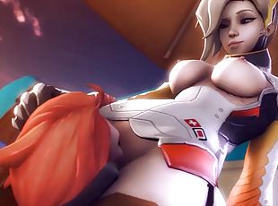 Overwatch Misk Girls Echo and Moira - Overwatch SFM and porn compil...