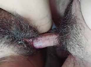 asiatique, poilue, vieux, chatte-pussy, maison, maman, branlette, ejaculation-interne, couple, ejaculation