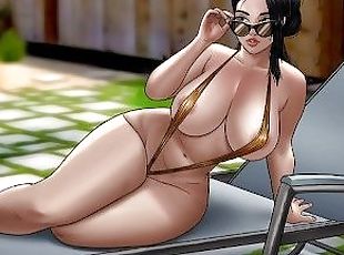 tetas-grandes, peluda, madurita-caliente, mamá, cachonda, hentai, bikini