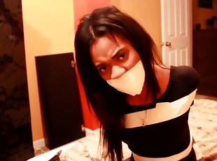 Ebony Gagged